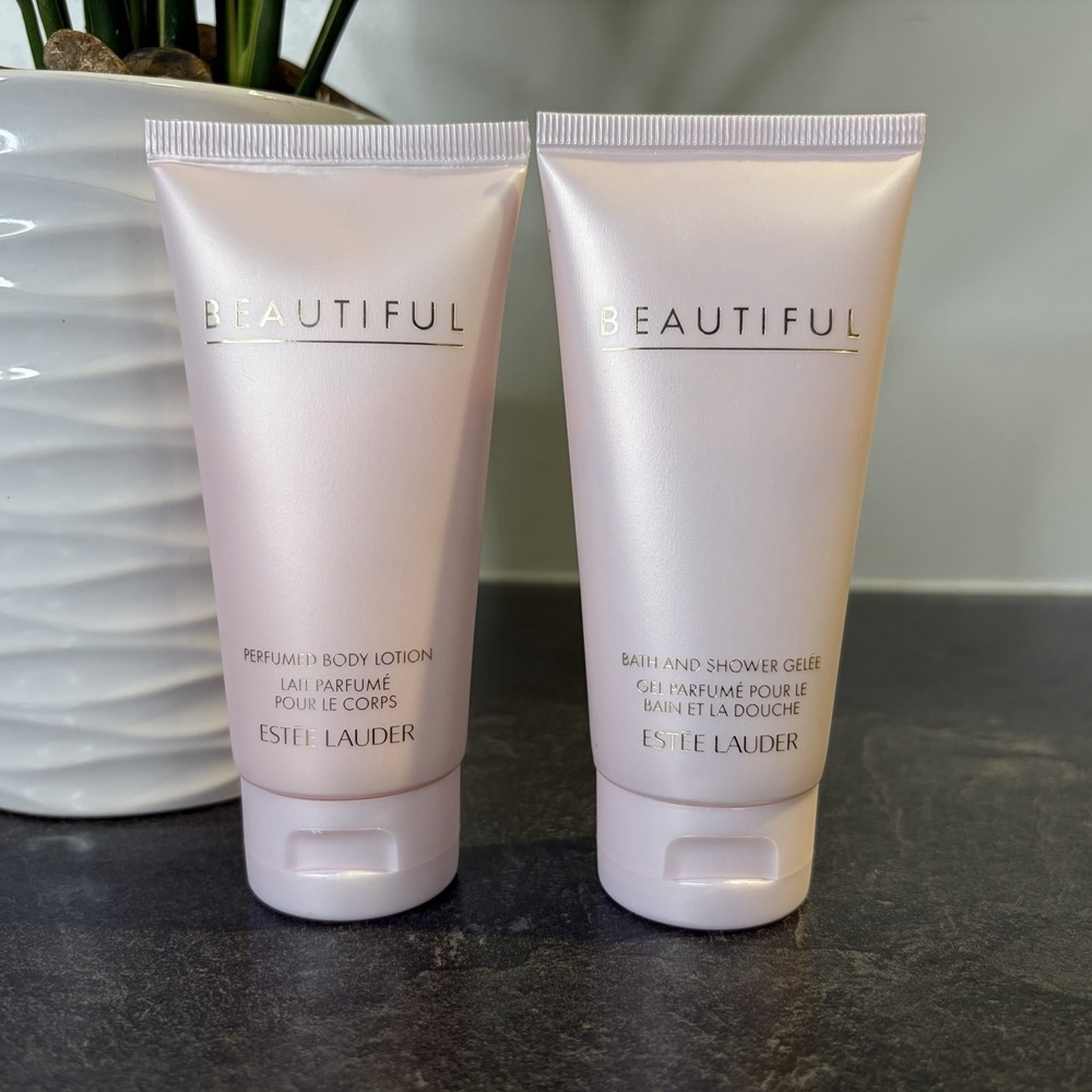 NEW Estee Lauder Beautiful Body Lotion & Bath Shower Gelee 2.5 oz